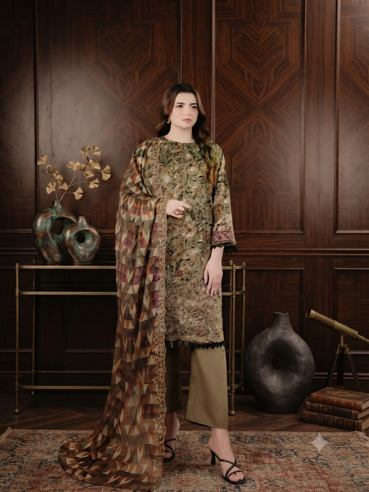 ZESH SUMMER EMBROIDERED LAWN